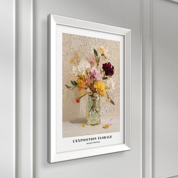 Печатна картина с включена рамка 56x75 cm Sunny Bouquet – Styler