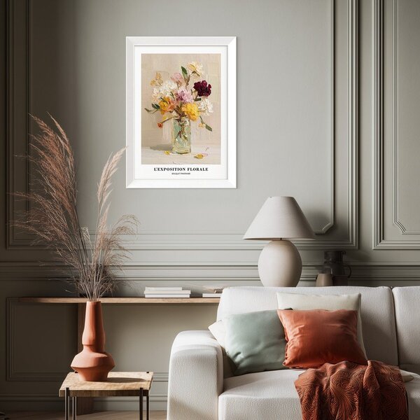 Печатна картина с включена рамка 56x75 cm Sunny Bouquet – Styler