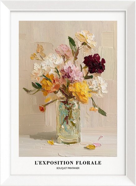 Печатна картина с включена рамка 56x75 cm Sunny Bouquet – Styler