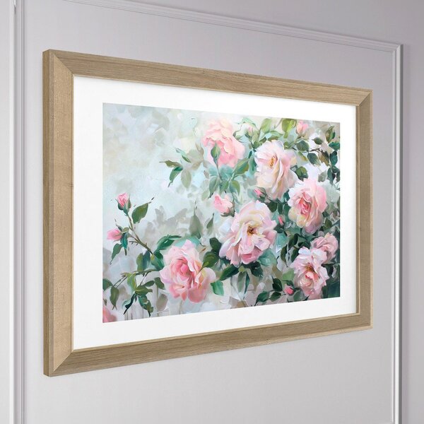 Печатна картина с включена рамка 75x56 cm Blooming Roses – Styler