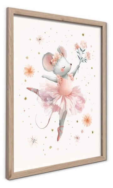 Детска картина 30x40 cm Mouse Ballerina – Styler