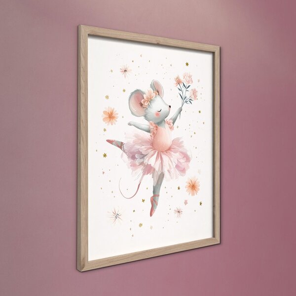 Детска картина 30x40 cm Mouse Ballerina – Styler