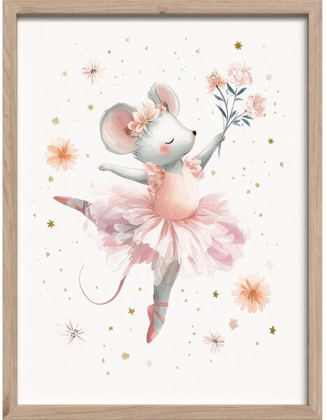 Детска картина 30x40 cm Mouse Ballerina – Styler