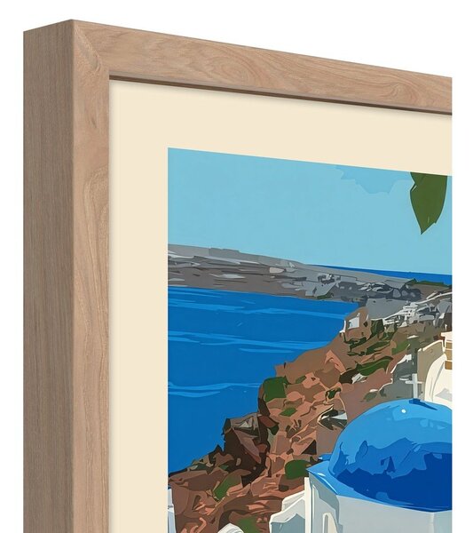 Печатна картина с включена рамка 50x70 cm Santorini – Styler