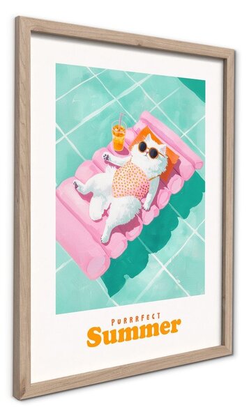 Печатна картина с включена рамка 30x40 cm Purrrfect – Styler