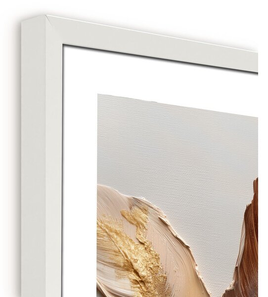 Печатна картина с включена рамка 40x50 cm Golden Strelitzia – Styler