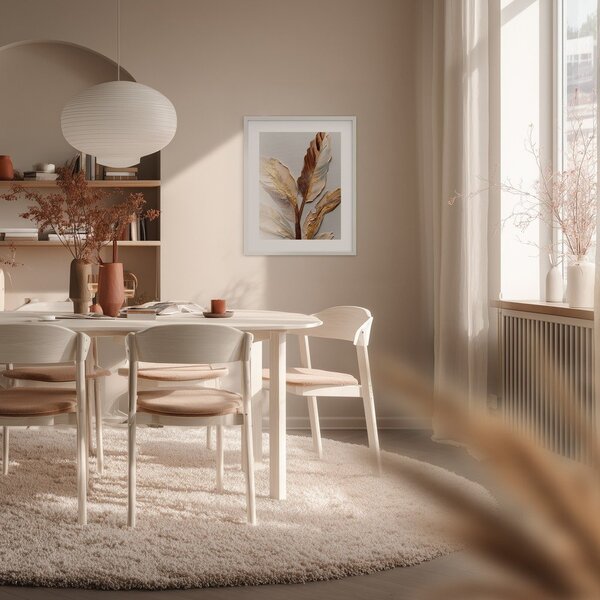 Печатна картина с включена рамка 40x50 cm Golden Strelitzia – Styler