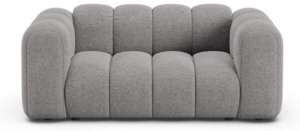 Сив шенилов диван 170 cm Lupine – Micadoni
