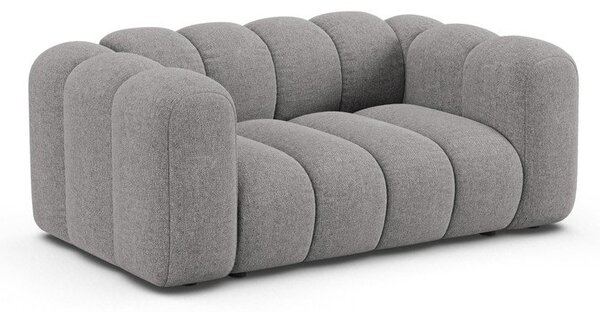 Сив шенилов диван 170 cm Lupine – Micadoni