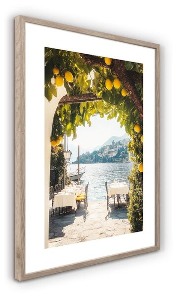 Печатна картина с включена рамка 50x70 cm Lemon View – Styler