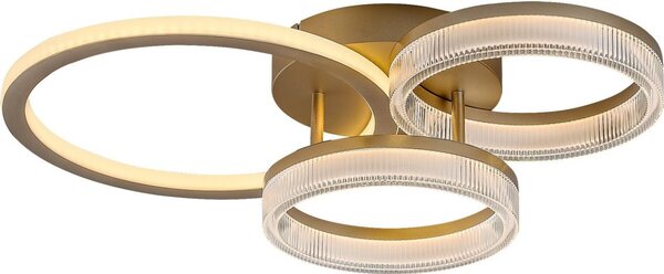 Rabalux 71473 - LED димируемо таванно осветително тяло RIVONA LED/38W/230V 3000-6500K 58,5x38 cm + дистанционно управление