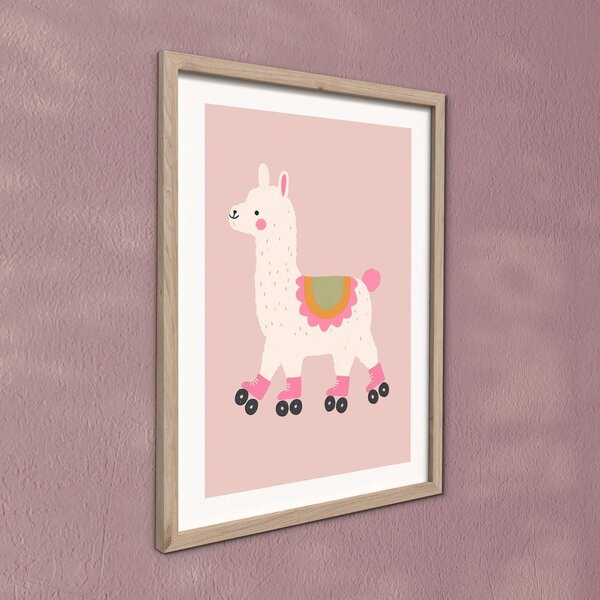 Детска картина 30x40 cm Roller Llama – Styler