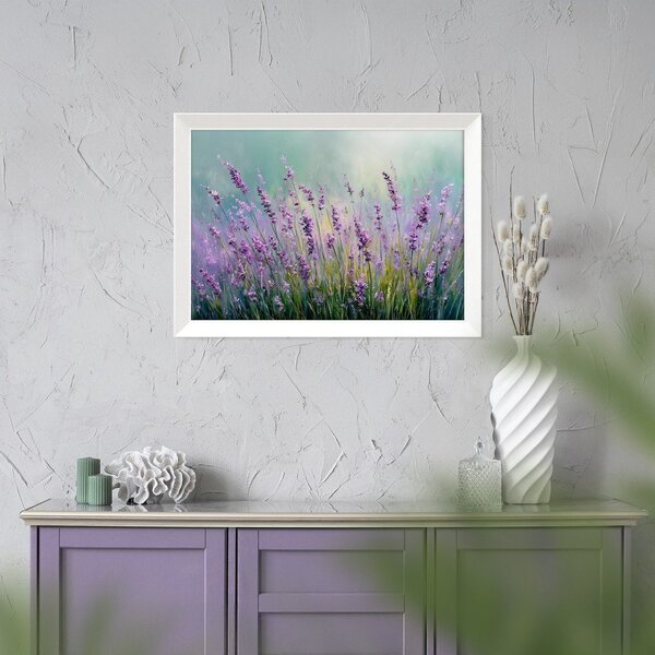Печатна картина с включена рамка 75x56 cm Lavender – Styler