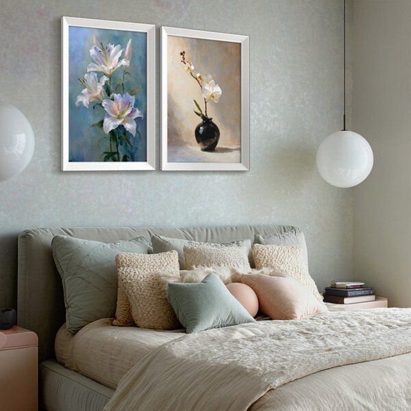 Печатна картина с включена рамка 56x75 cm Lilies – Styler