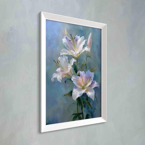 Печатна картина с включена рамка 56x75 cm Lilies – Styler