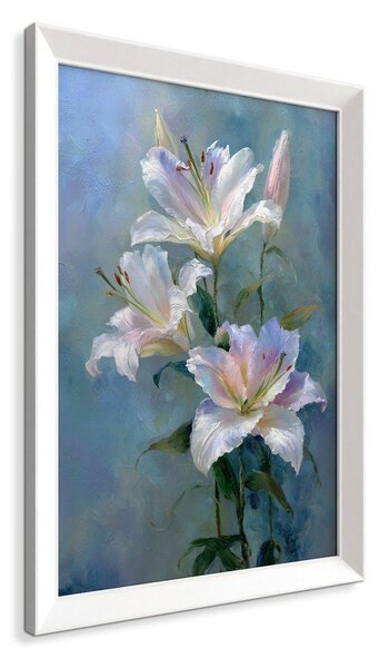 Печатна картина с включена рамка 56x75 cm Lilies – Styler