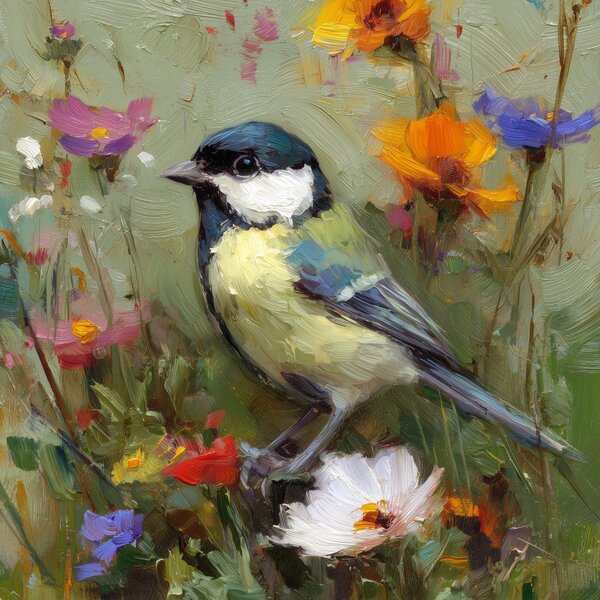 Печатна върху платно картина 32x32 cm Yellow Parus – Styler