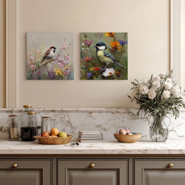 Печатна върху платно картина 32x32 cm Yellow Parus – Styler