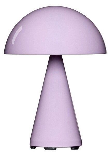 Светлорозова LED затъмняваща се настолна лампа (височина 20 cm) Mush – Hübsch