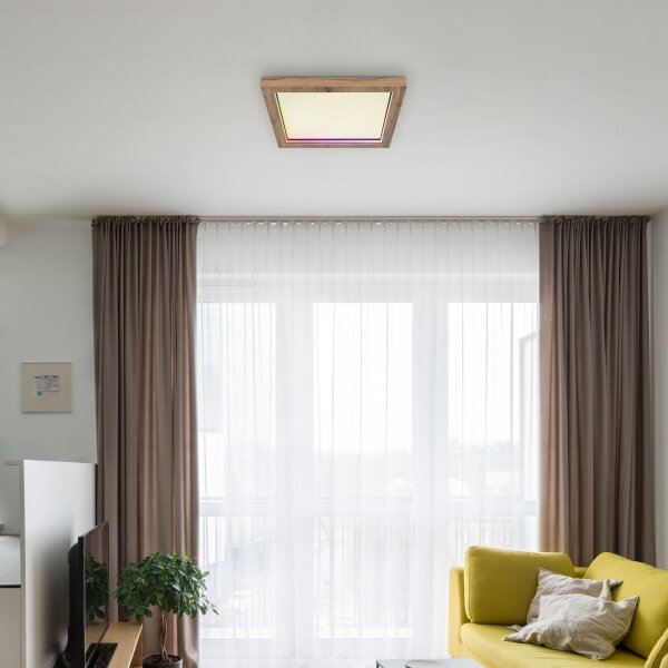 Globo 41374-24 - LED RGBW Димируем плафон BRANZA LED/24W/230V + д.у