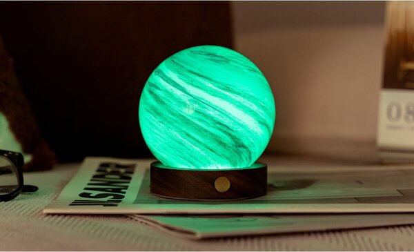 Кафява/в тъмно естествен цвят светлинна декорация с USB ø 8 cm Polar Cloud – Gingko