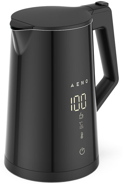 AENO Electric Kettle EK7S Smart: 1850-2200W, 1.7L, Strix, Double-walls, Temperature Control, Keep warm Function, Control via Wi-Fi, LED-display, Non-heating body, Auto Power Off, Dry tank Protection