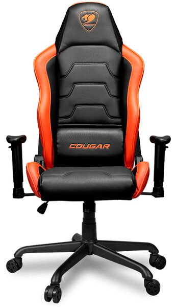 COUGAR ARMOR AIR, Gaming Chair, Breathable Mesh Back Design + Detachable Soft Foam Leather Cover, Lumbar Pillow, High Density Shaping Foam, Adjustable Tilting, 2D Adjustable armrest, Full Steel Frame, Class 4 Gas Lift Cylinder