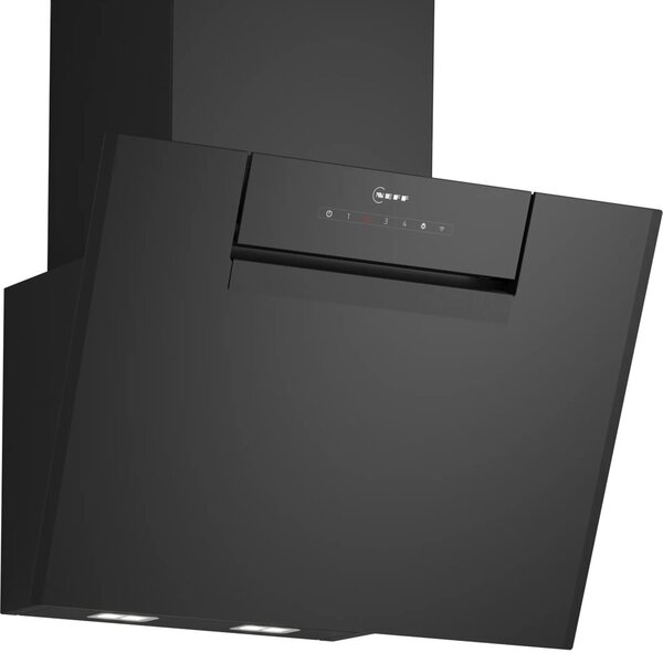 Абсорбатор NEFF D65IFN1S0, колонен, клас A+, въздухопоток 768 m³/h, 1 мотор, черен, 3 нива на мощност, LED светлина, сензорно управление