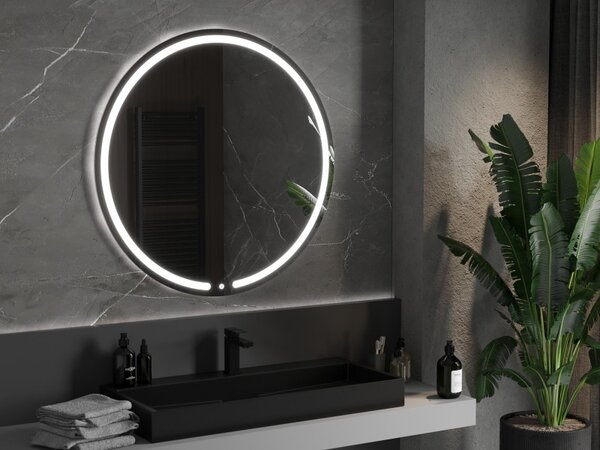 Mexen Rose светещо огледало за баня, кръгло 100 см, LED 6000K, анти-пара