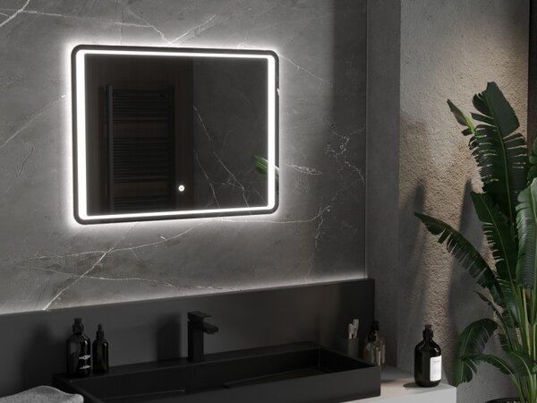 Mexen Zusa осветено огледало за баня 80 x 60 см, LED 6000K, анти-пара - 9808-080-060-611-00