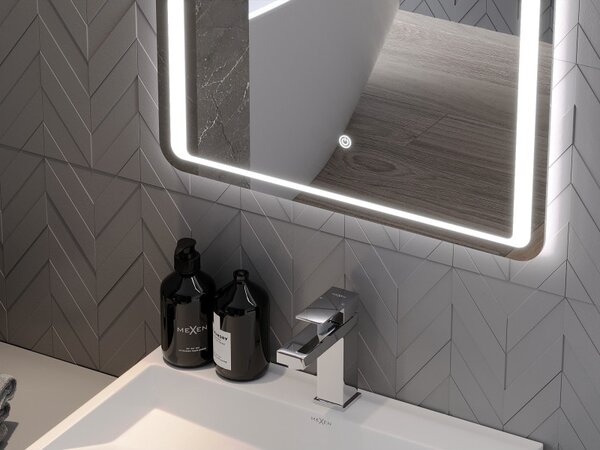 Mexen Zusa осветено огледало за баня 100 x 80 см, LED 6000K, анти-пара - 9808-100-080-611-00