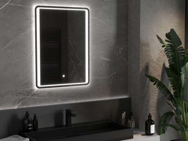 Mexen Zusa осветено огледало за баня 60 x 80 см, LED 6000K, анти-пара - 9808-060-080-611-00
