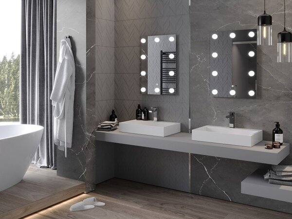 Mexen Dona осветено огледало за баня 50 x 70 см, LED 6000K, анти-пара - 9818-050-070-611-00