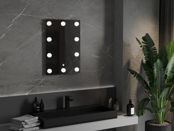 Mexen Dona осветено огледало за баня 50 x 70 см, LED 6000K, анти-пара - 9818-050-070-611-00