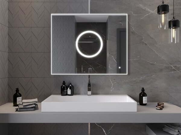 Mexen Koga осветено огледало за баня 100 x 80 см, LED 6000K, срещу конденз