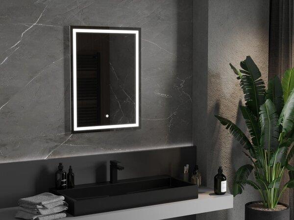 Mexen Miko осветено огледало за баня 60 x 80 см, LED 6000K, анти-мъгла - 9819-060-080-611-00