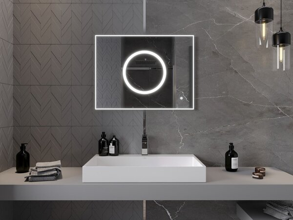 Mexen Koga огледало за баня с подсветка 80 x 60 см, LED 6000K, антипара - 9821-080-060-611-00