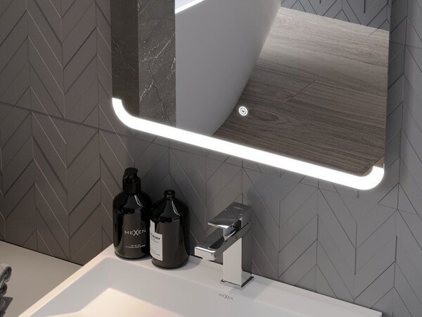 Mexen Nida осветено огледало за баня 120 x 80 см, LED 6000K, анти-мъгла - 9806-120-080-611-00