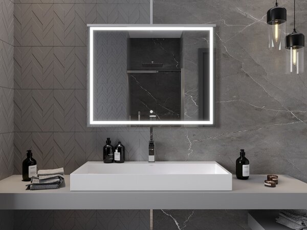 Mexen Miko осветено огледало за баня 100 x 80 см, LED 6000K, противозамъгляване