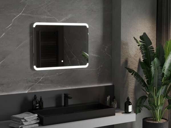 Mexen Nida осветено огледало за баня 80 x 60 см, LED 6000K, анти пара - 9806-080-060-611-00