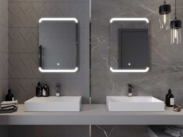 Mexen Nida осветено огледало за баня 50 x 70 см, LED 6000K, анти-мъгла - 9806-050-070-611-00