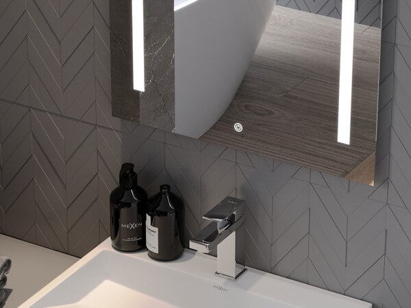 Mexen Remi осветено огледало за баня 60 x 80 cm, LED 6000K, антизамъгляващо