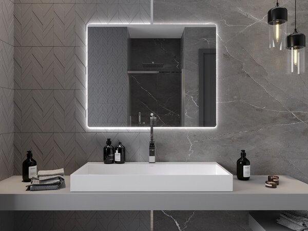Mexen Sun подсветено огледало за баня 100 x 80 cm, LED 6000K, анти пара - 9807-100-080-611-00