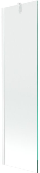 Mexen Next вана параван с едно крило 50 x 150 см, прозрачен, бял - 895-050-000-00-00-20