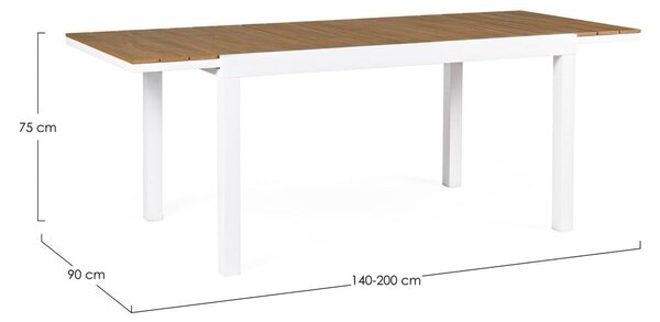 Алуминиева градинска маса за хранене 90x140 cm Elias – Bizzotto