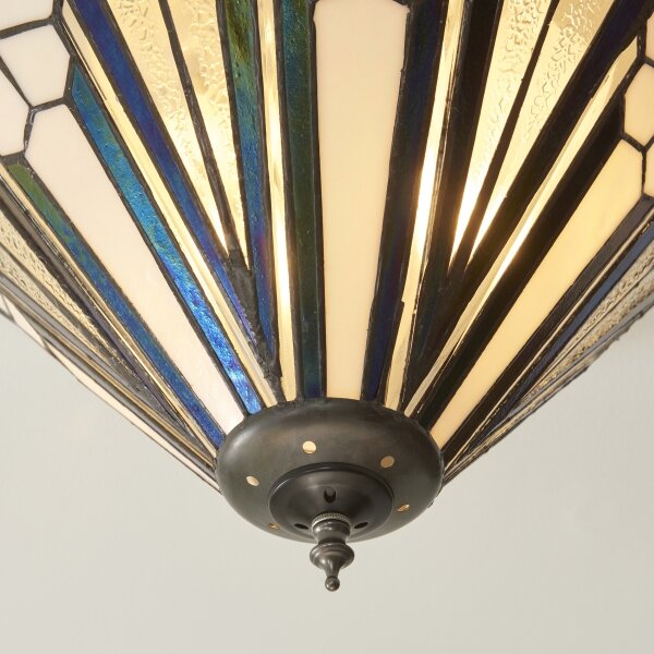 Endon 112191 - Таванно осветително тяло Tiffany ASTORIA 2xE27/60W/230V диам. 40 см