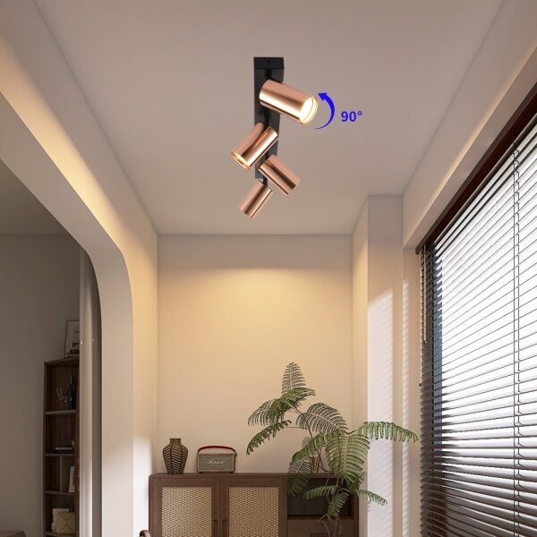 Immax NEO 08303L - Точково осветително тяло PUNTO 4xGU10/9W/230V розово злато