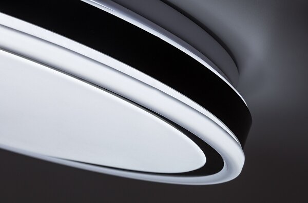 Rabalux 71412 - LED димируема таванна лампа CORLET 20W/230V 3000-6500K Ø38,5 см черна + дистанционно управление