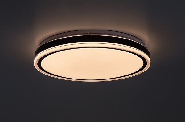 Rabalux 71412 - LED димируема таванна лампа CORLET 20W/230V 3000-6500K Ø38,5 см черна + дистанционно управление