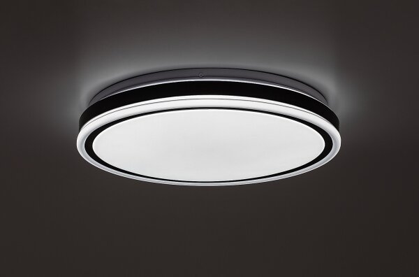 Rabalux 71412 - LED димируема таванна лампа CORLET 20W/230V 3000-6500K Ø38,5 см черна + дистанционно управление